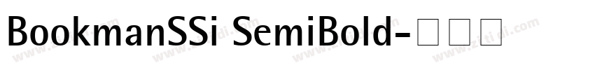 BookmanSSi SemiBold字体转换